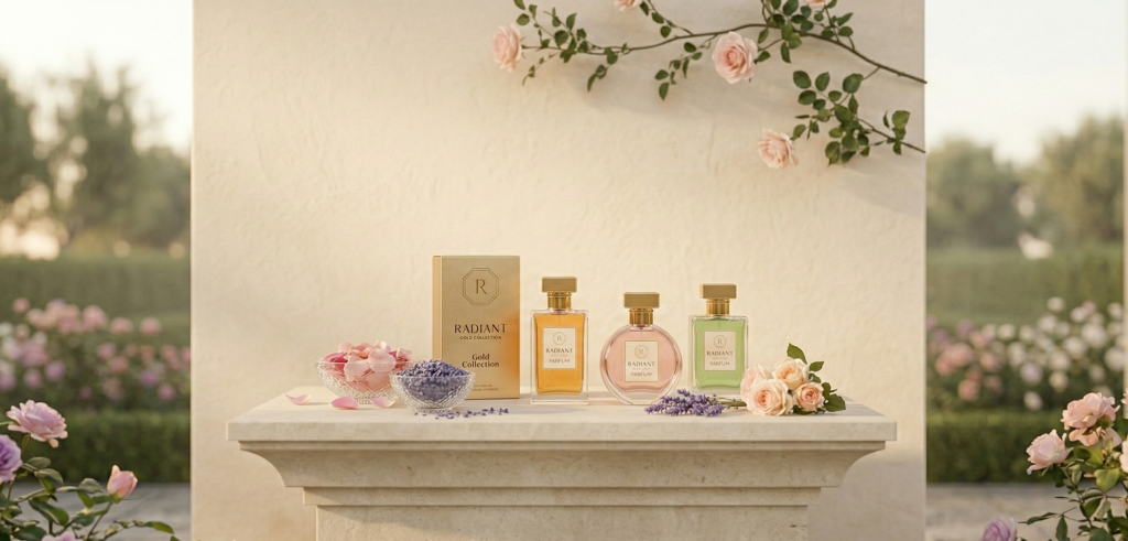 Mise en avant des produits radiants dans un jardin